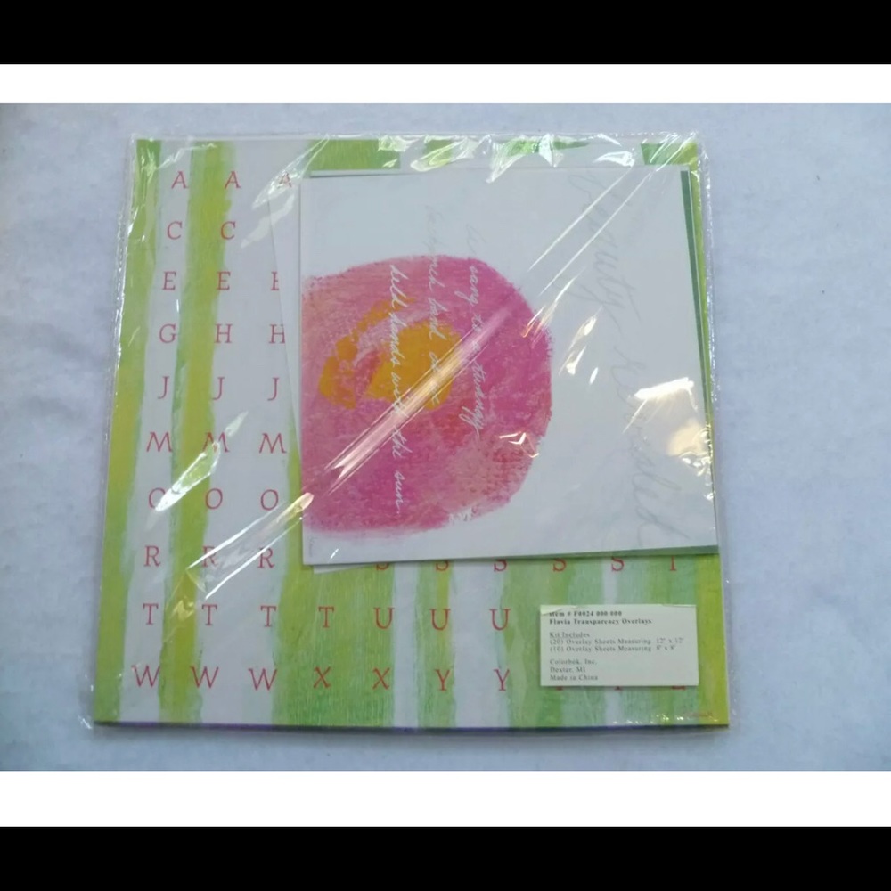 🙏 FLAVIA Scrapbook Transparency Overlays Kit nwt - Picture 4 of 13